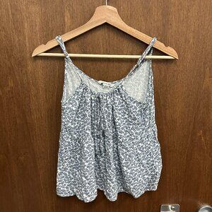 American Eagle Blue and White Top